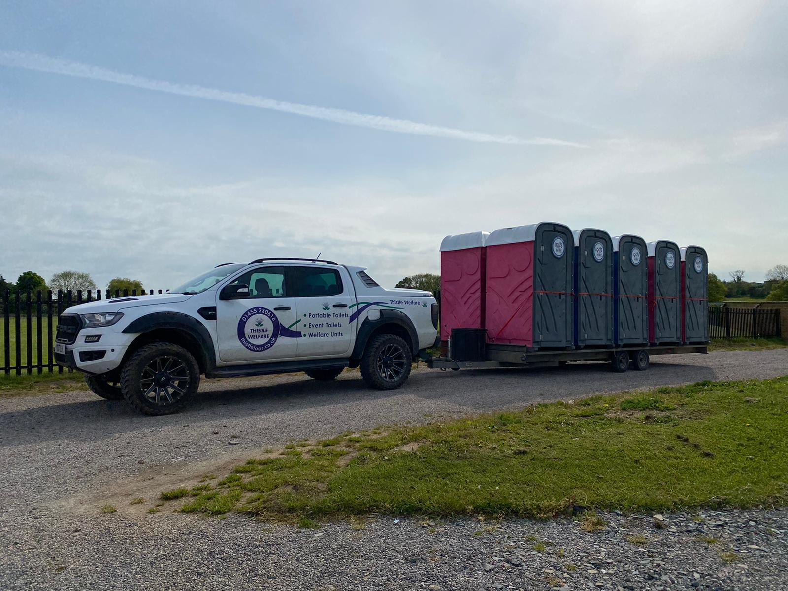 Loos for hire delivery of portable toilets