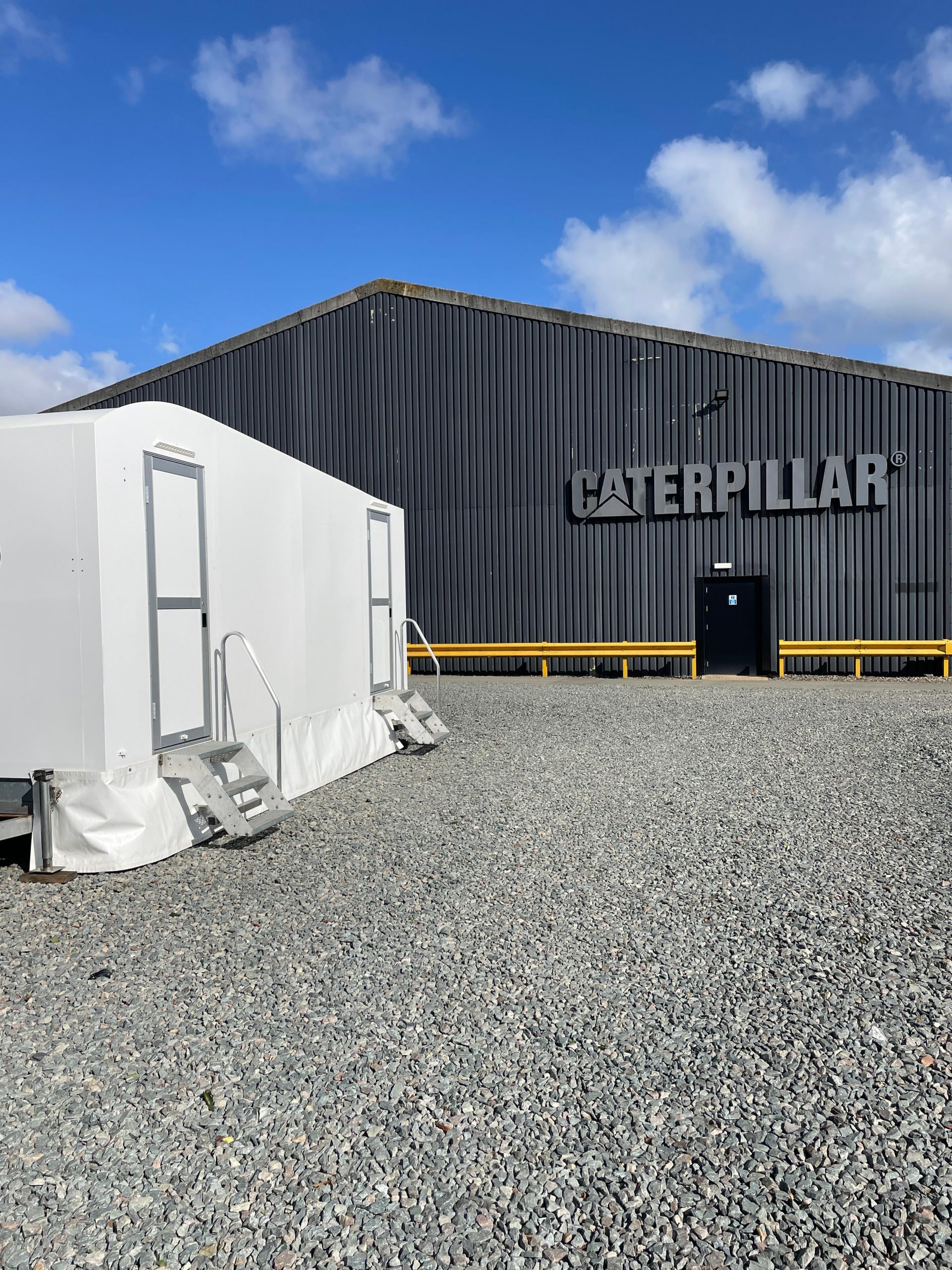 Portable toilets for Caterpillar corporate event